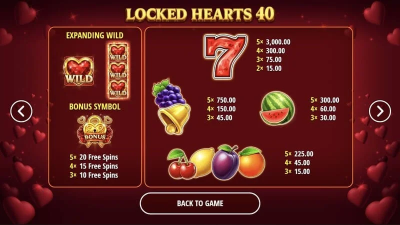 Locked Hearts 40 - tábla pá